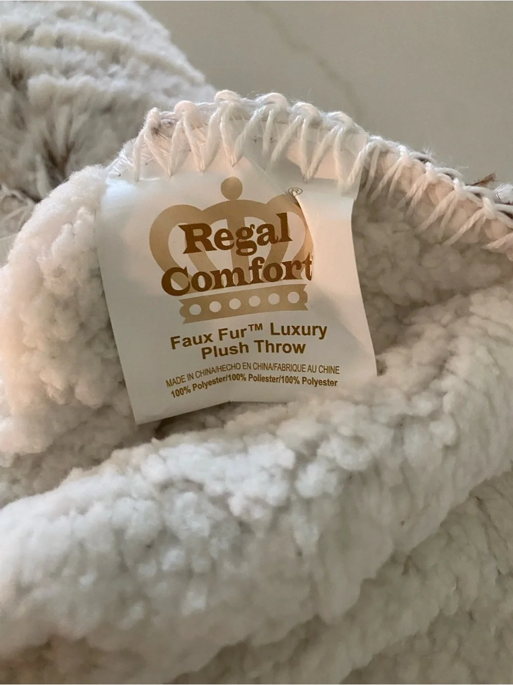 Cozy Faux Fur Sherpa Throw Blanket - Light Gray